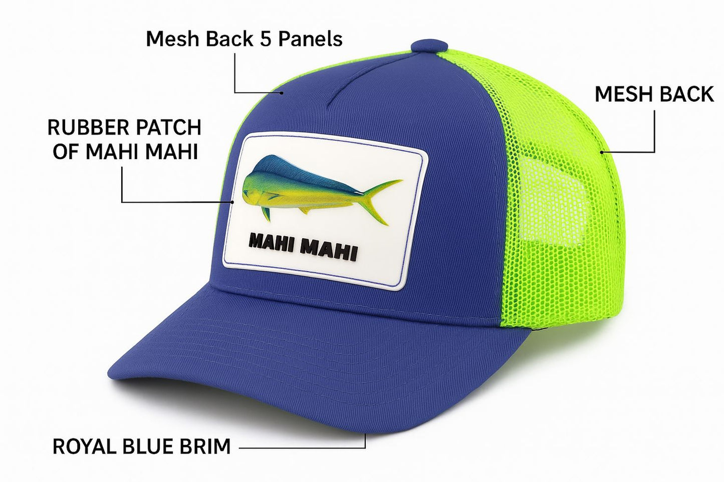 VENSE CAP RUBBER PATCH MAHI MAHI