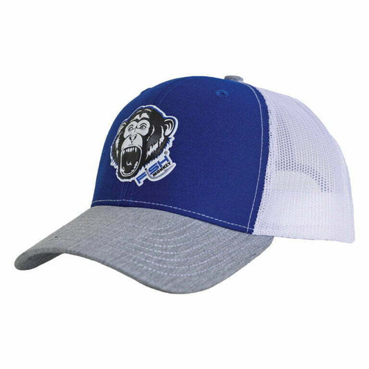 FISH MONKEY HAT SCREAM'N MONKEY ROYAL/WH/GRY