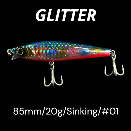 FJORD GLITTER 85MM SINKING 20G