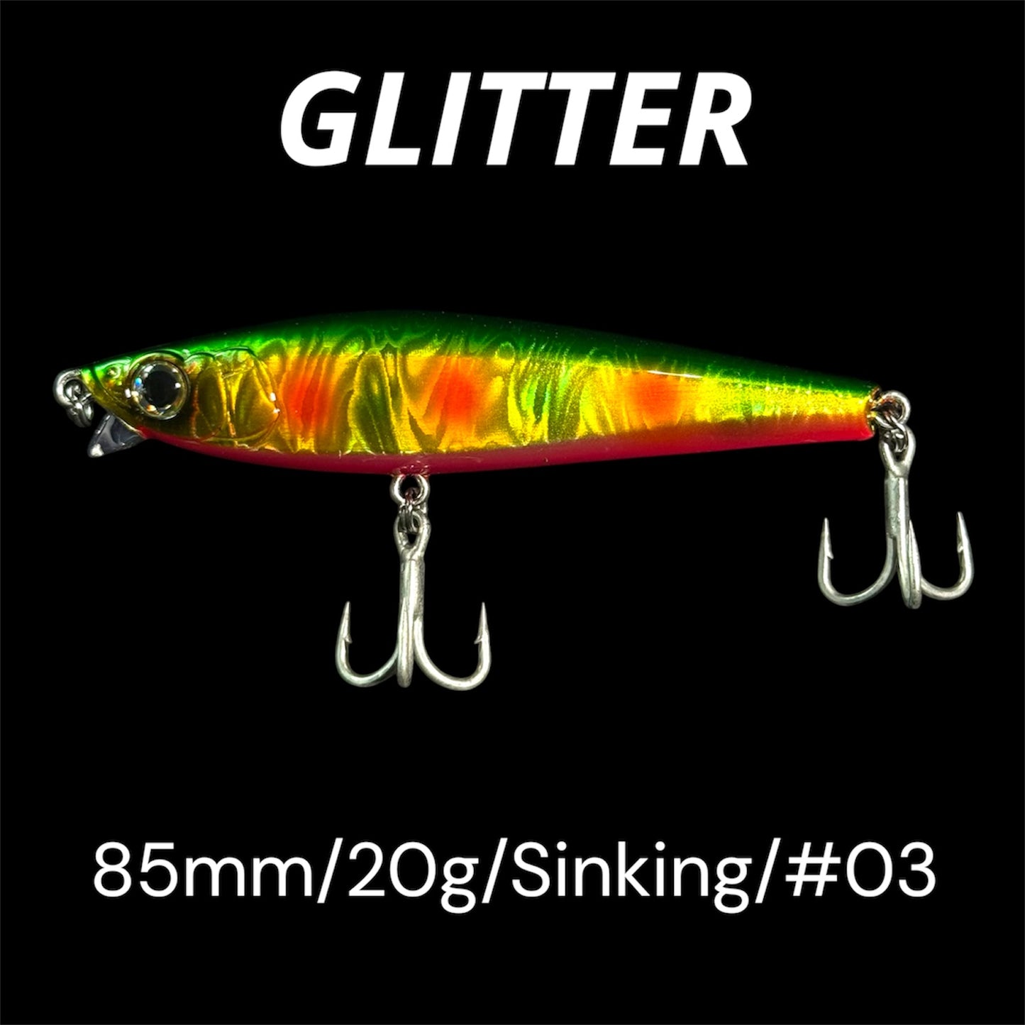 FJORD GLITTER 85MM SINKING 20G