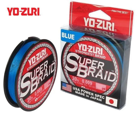 YO-ZURI SUPER BRAID BLUE 150YDS