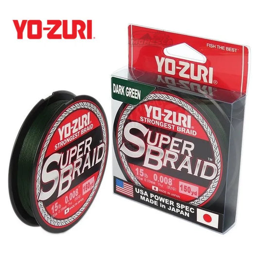 YO-ZURI SUPER BRAID DARK GREEN 150YDS
