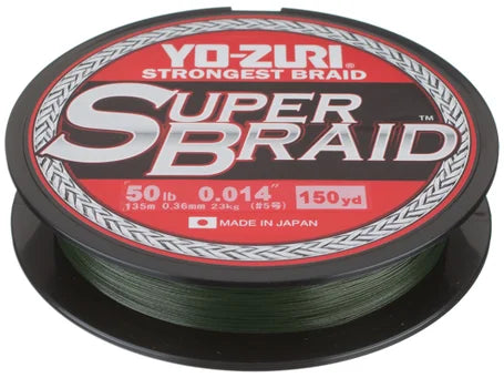 YO-ZURI SUPER BRAID DARK GREEN 150YDS