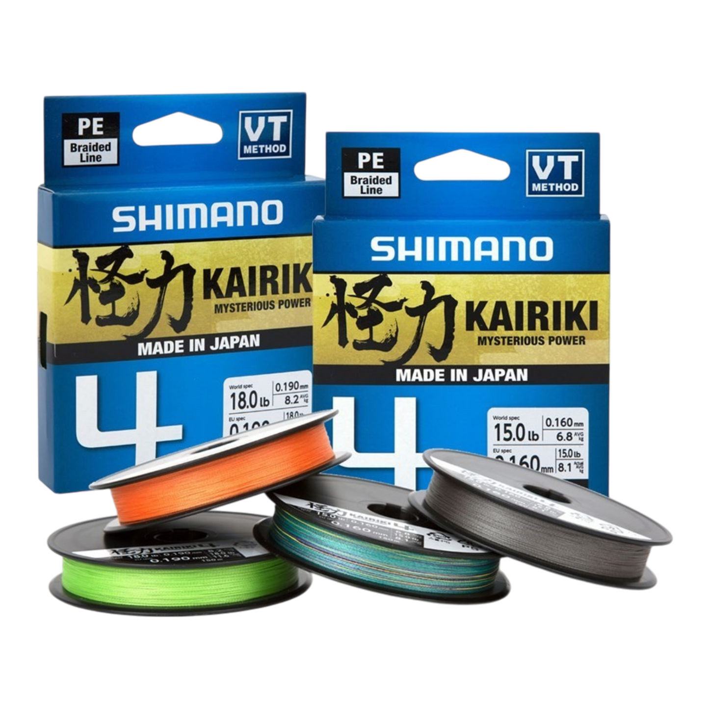 SHIMANO KAIRIKI 4 MULTI COLOR 150M