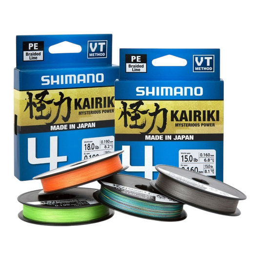 SHIMANO KAIRIKI 4 HI VIS ORANGE 150M