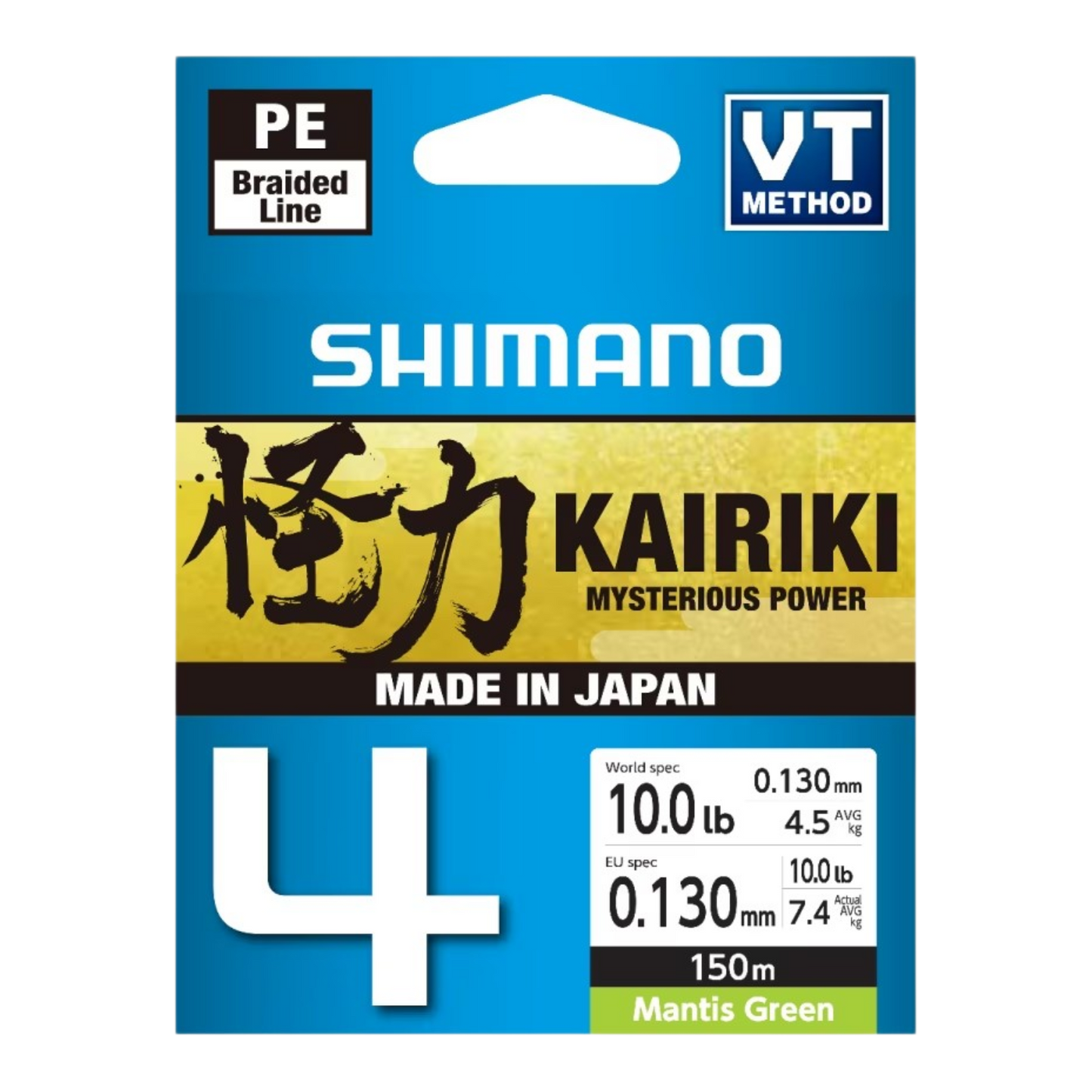 SHIMANO KAIRIKI 4 MANTIS GREEN 150M