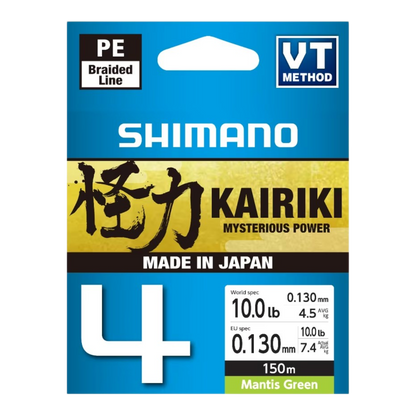 SHIMANO KAIRIKI 4 MANTIS GREEN 150M