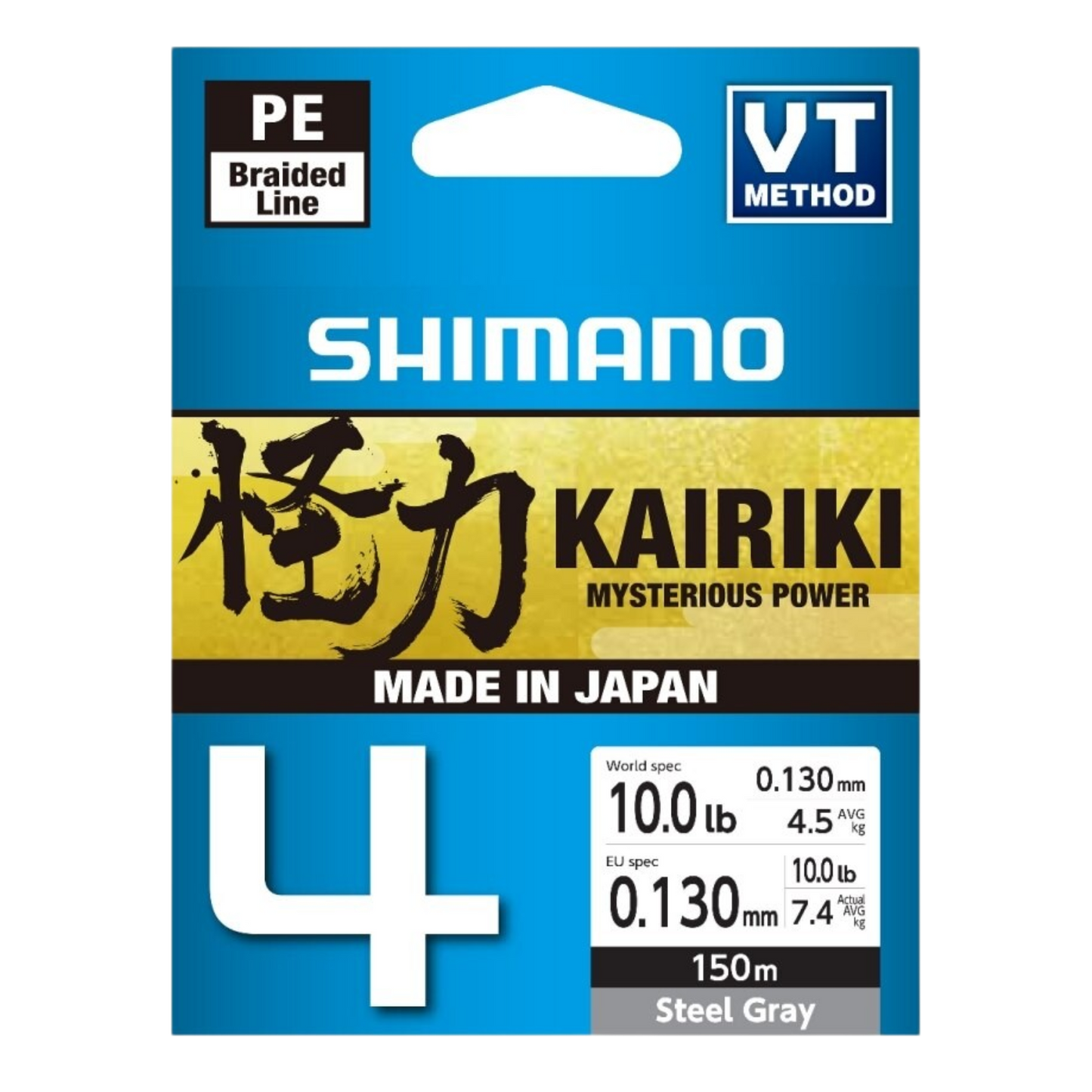 SHIMANO KAIRIKI 4 STEEL GRAY 150M