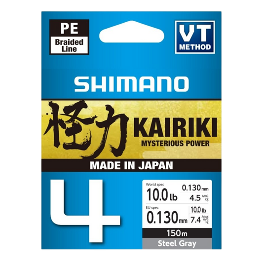 SHIMANO KAIRIKI 4 STEEL GRAY 150M