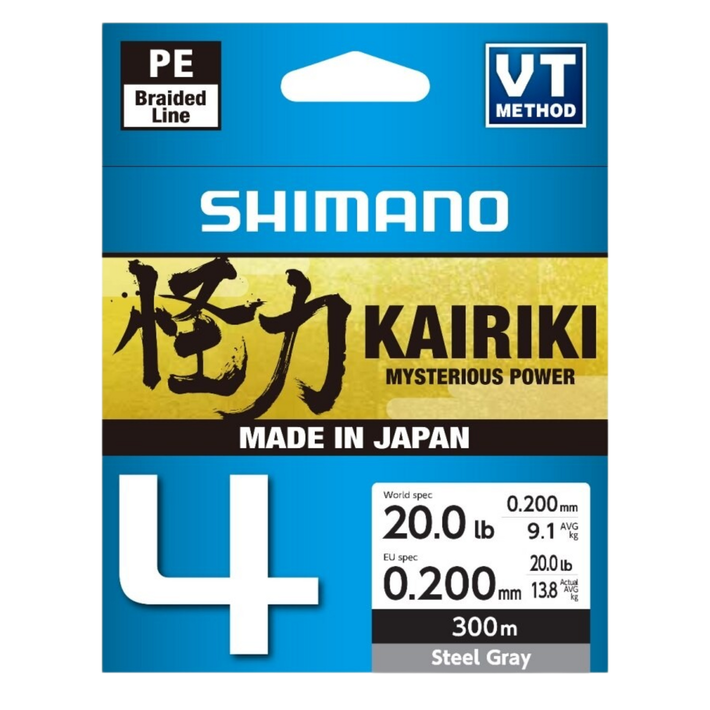 SHIMANO KAIRKI 4 STEEL GRAY 300M