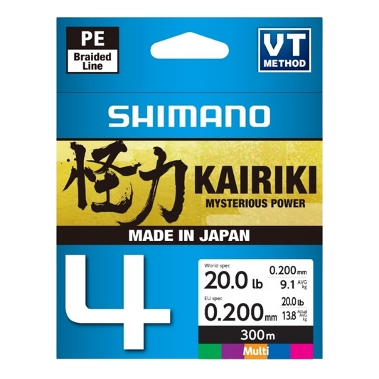 SHIMANO KAIRIKI 4 MULTI COLOR 300M