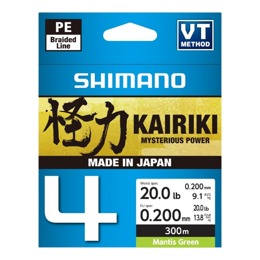SHIMANO KAIRKI 4 MANTIS GREEN 300M