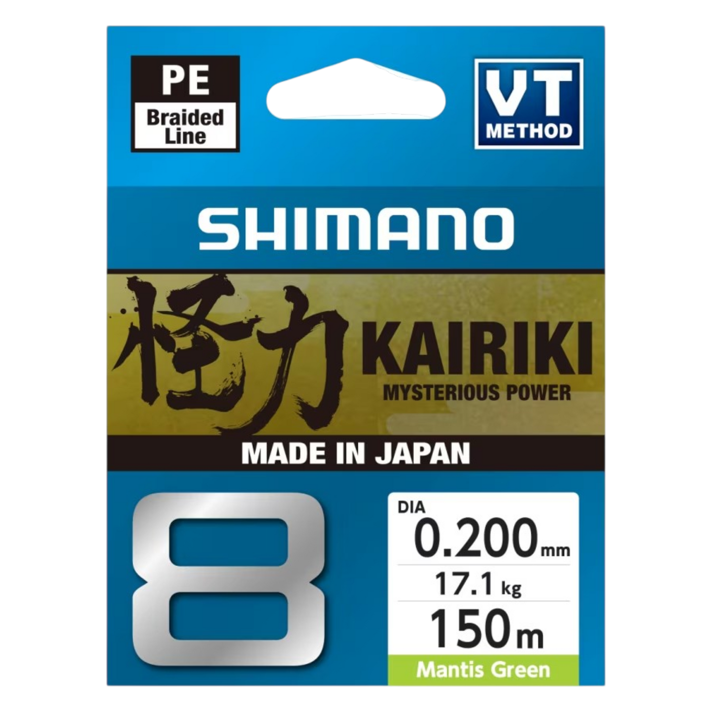 SHIMANO KAIRIKI 8 MANTIS GREEN 150M