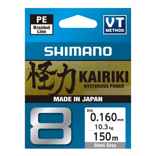 SHIMANO KAIRIKI 8  STEEL GRAY 150M