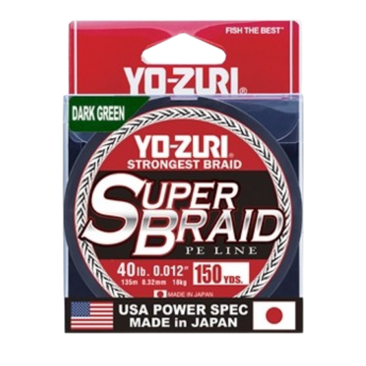 YO-ZURI SUPER BRAID DARK GREEN 150M