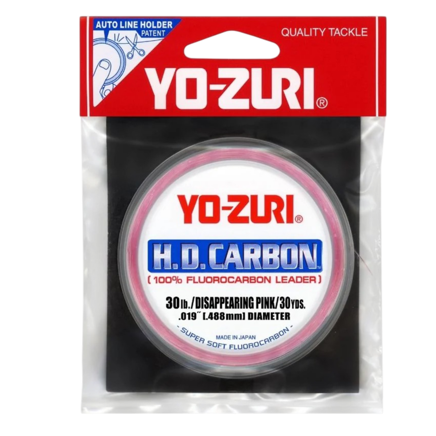 YO-ZURI H.D. CARBON FLUOROCARBON LEADER PINK 30YDS
