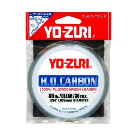 YO-ZURI H.D. CARBON FLUOROCARBON LEADER CLEAR 30YDS